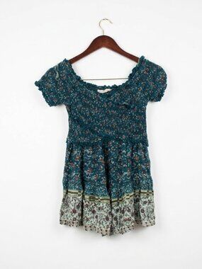 Angie Girls Youth Smocked Boho Floral Top X-Large youth. (14/16 girl)